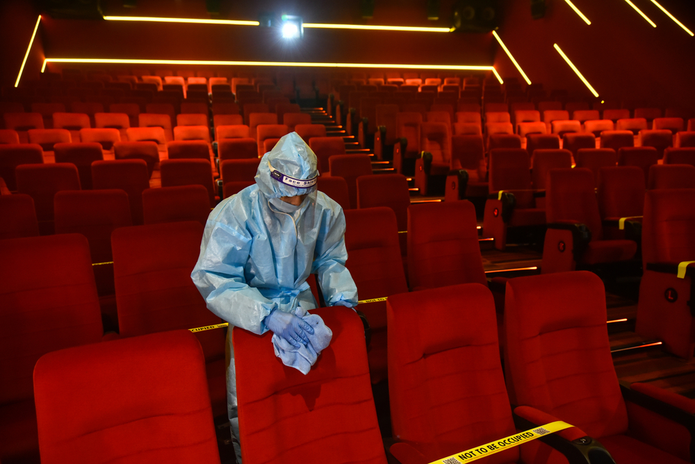 movie theater cleaning