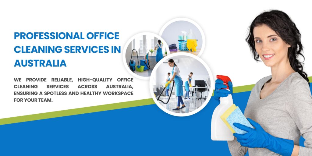 white and blue modern cleaning service banner